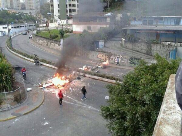 barricada en San Antonio