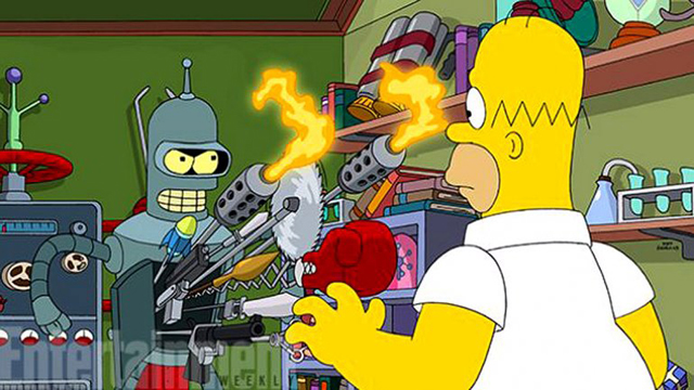 crossover simpson futurama