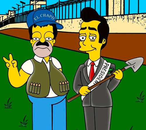 Los Simpson-chapo guzman