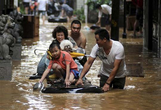 Inundaciones en China dejaron 673 muertos y 159 desaparecidos en 2012