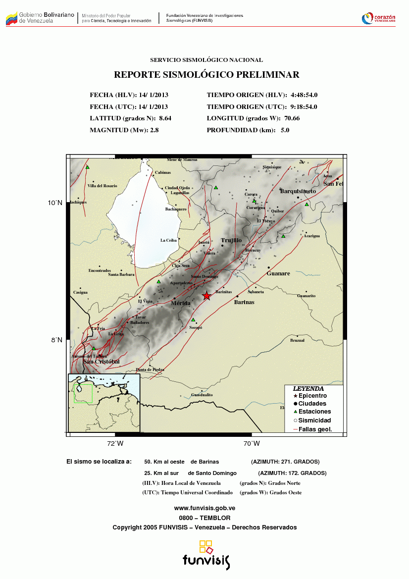 Tembló en Barinas