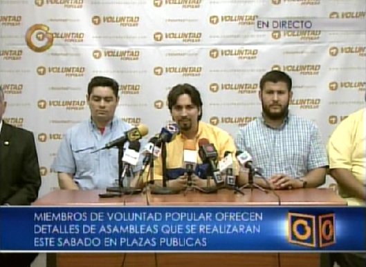 Voluntad Popular convoca a asambleas en diferentes plazas del país este sábado