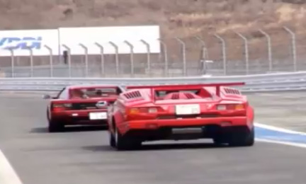 ÉPICO: Pusieron a “picar” a los superautos de tu infancia (Countach vs Testarossa)