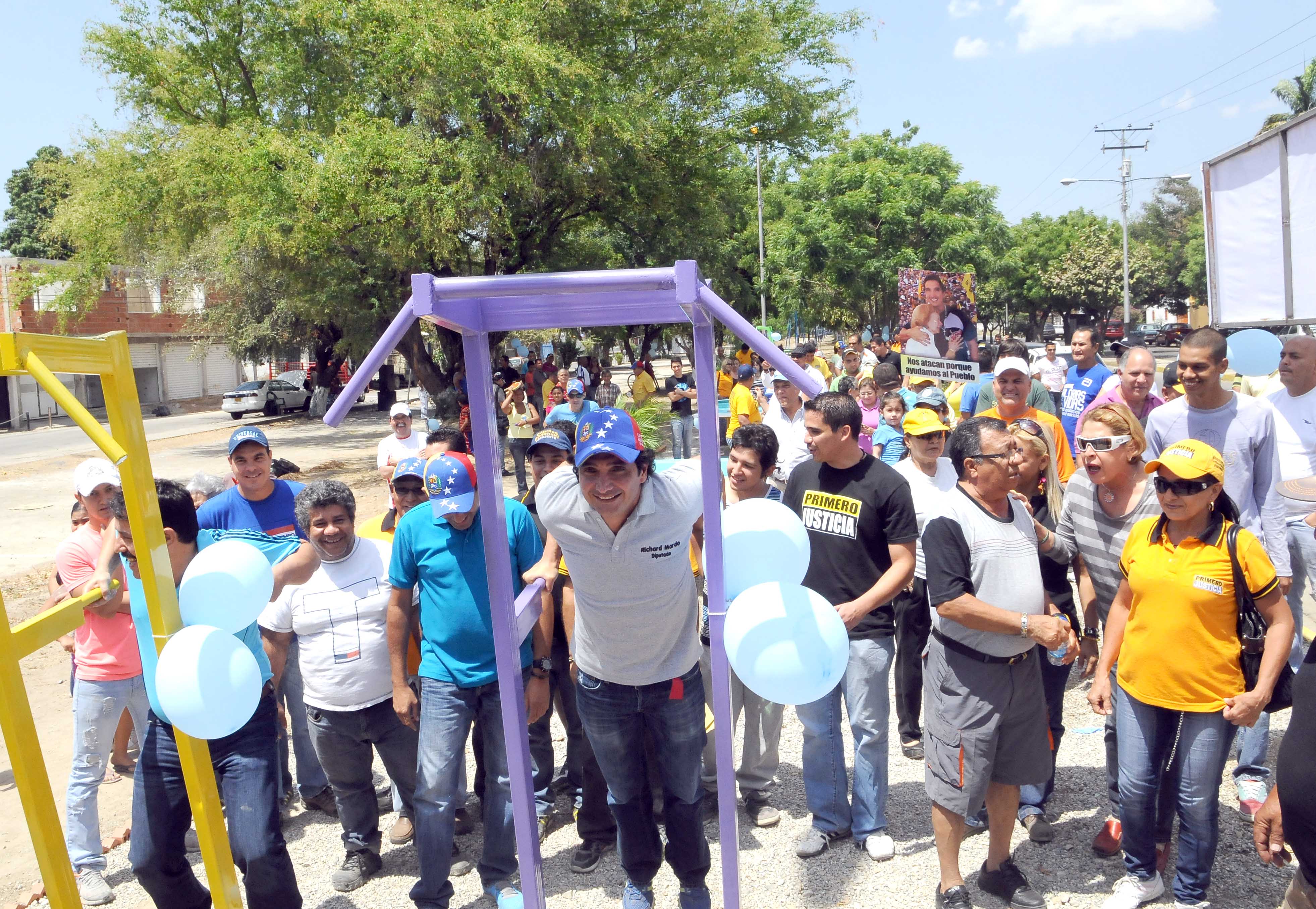 Richard Mardo entregó parque deportivo en el sector Las Acacias de Maracay