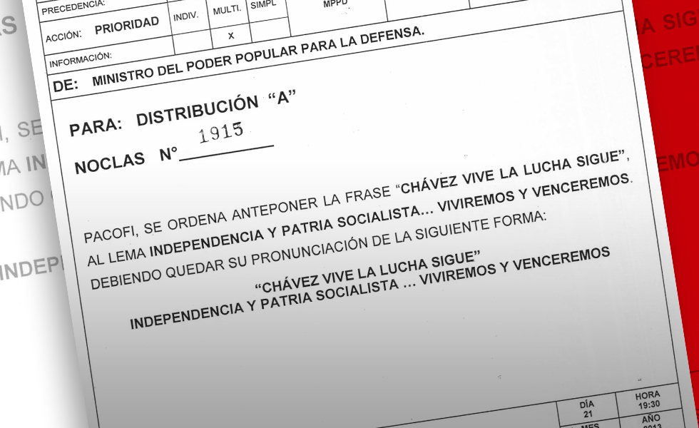 Otra polémica instrucción del ministro de la Defensa (Documento)