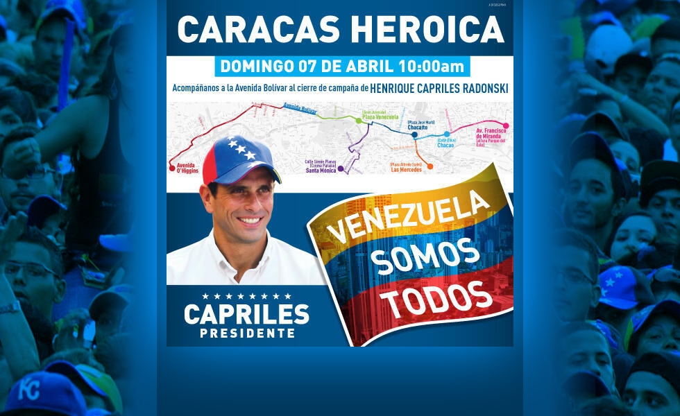 Este domingo “Caracas Heroica” con Capriles