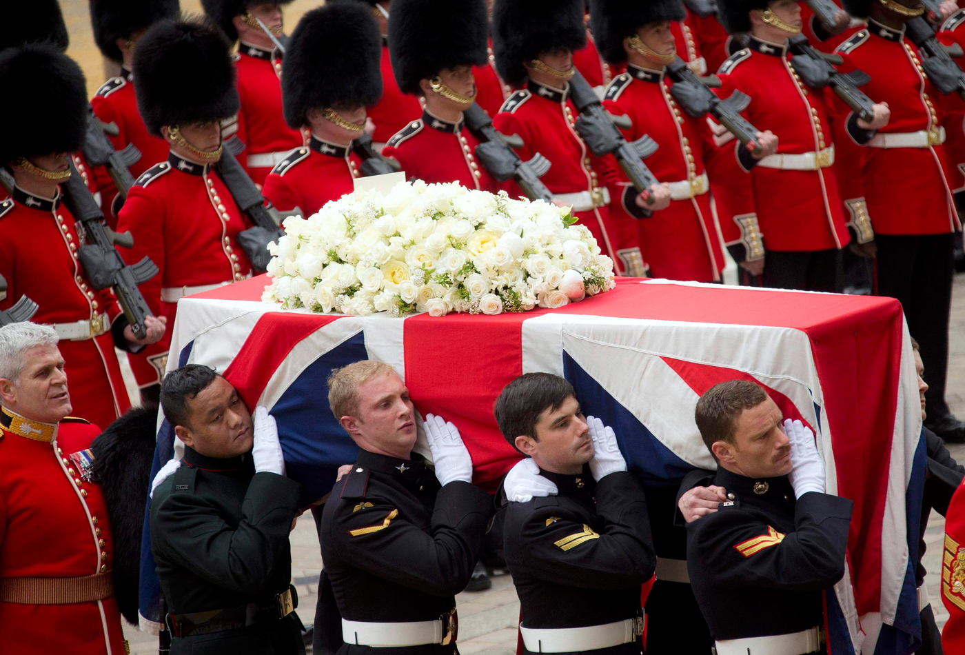 Último adiós en Londres a Margaret Thatcher