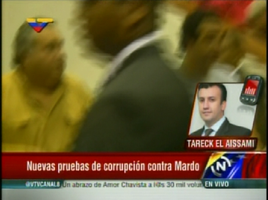 El Aissami presentó ante AN presuntas nuevas pruebas de corrupción contra Mardo