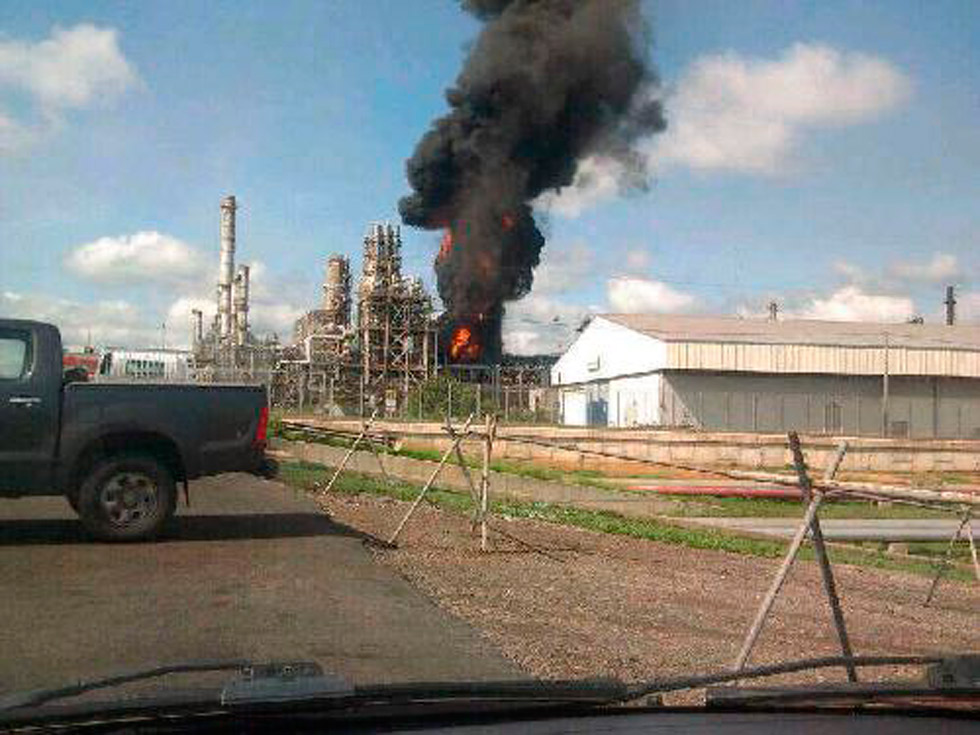 Incendio no afectó mejorador del Complejo Industrial José Antonio Anzoátegui