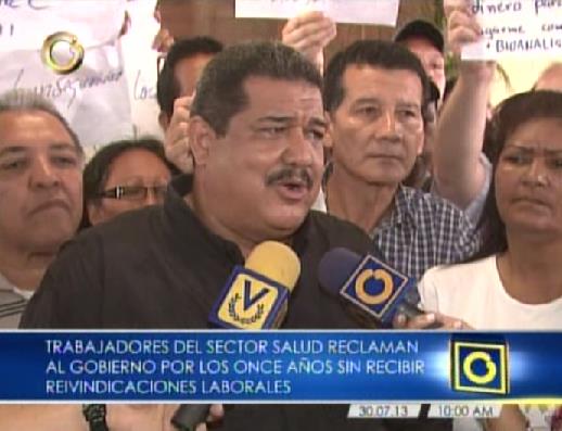 Trabajadores del sector Salud reclaman reivindicaciones laborales