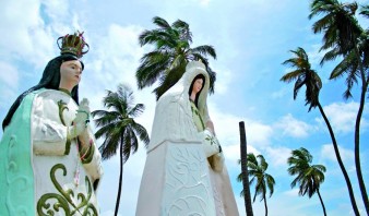 Le robaron el rosario de plata a la Virgen del Valle de Lechería