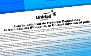 Unidad alerta que Ley Habilitante es un plan ideado en Cuba