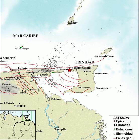 Sismo de magnitud 3.4 en Güiria, estado Sucre