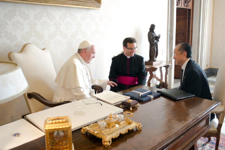 El papa Francisco recibe al presidente del Banco Mundial