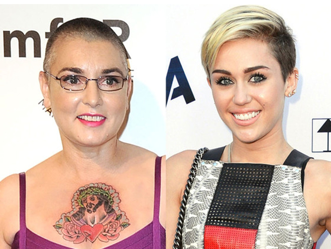 Sinéad O’Connor llama “prostituta” a Miley Cyrus