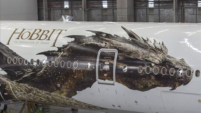 Air New Zealand desvela la imagen del dragón de la trilogía “El Hobbit” (Fotos)