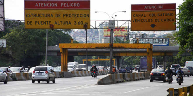 Restringirán paso vehicular en distribuidor Los Ruices a partir de este lunes