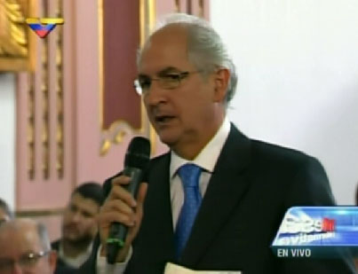 Ledezma pide a Maduro que promulgue ley de amnistía a los presos políticos