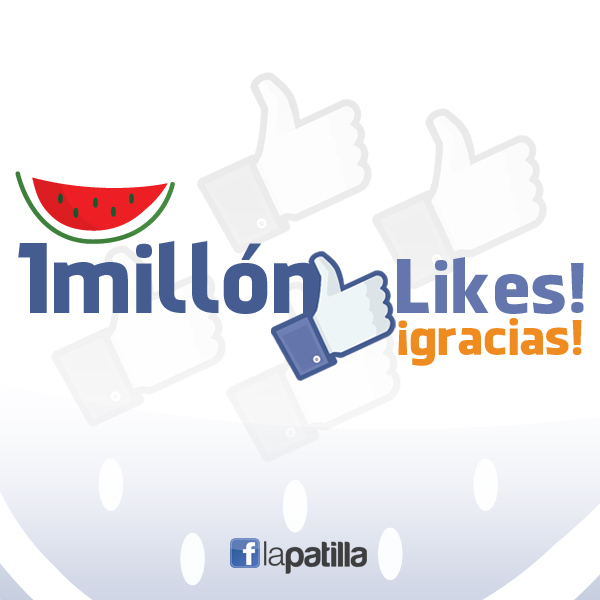 Llegamos a 1 millón de likes en Facebook