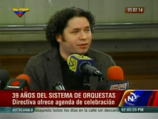 Dudamel dirigirá seis conciertos para celebrar los 39 años del Sistema