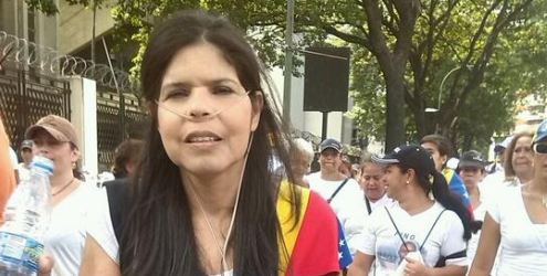 Esta valiente mujer marchó hoy (Foto)