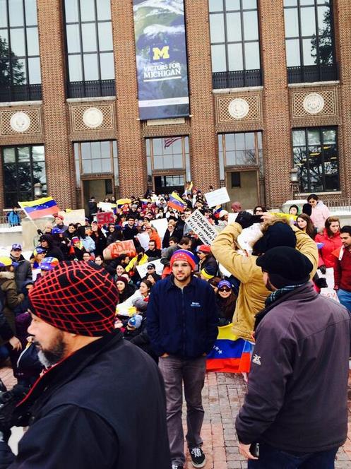 Así estuvieron concentrados los venezolanos en Michigan (Foto)