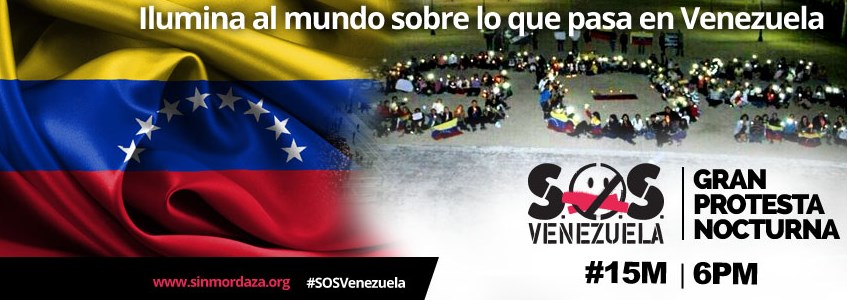 Protesta mundial SOS humano iluminará al mundo sobre lo que sucede en Venezuela