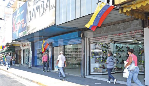 Centro de Maracay con poca movilización comercial