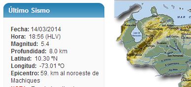 Fuerte temblor de 5.4 sacude Maracaibo