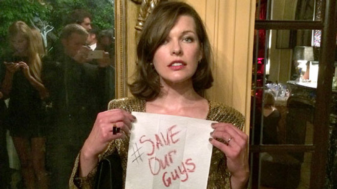 Milla Jovovich exige a Ucrania que libere a los periodistas rusos #SaveOurGuys