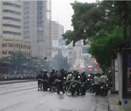 Presencia de la PNB en la avenida Francisco de Miranda #10M (Foto)