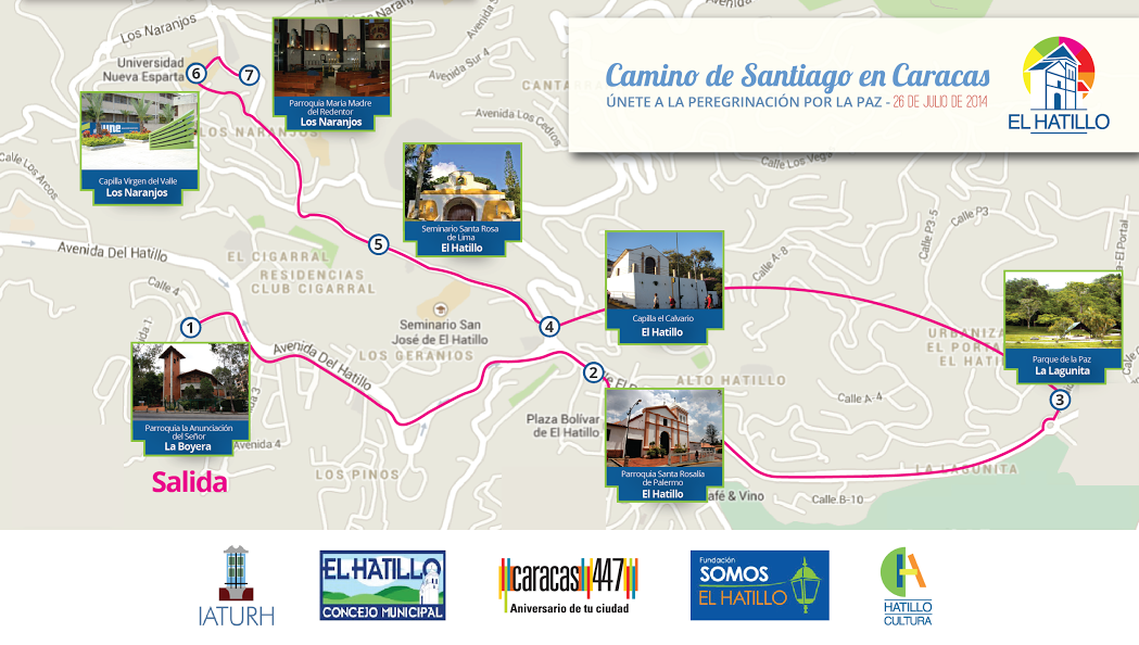 El Camino de Santiago se realizará en El Hatillo