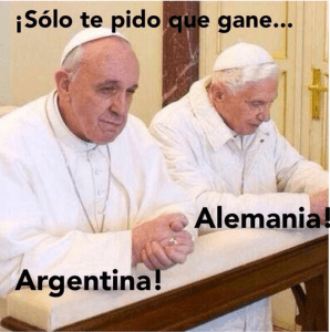 Aquí vienen los Papa memes de la final del Mundial