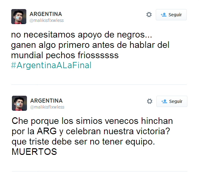 El supuesto tuit argentino contra “venecos” pasteleros que ardió a muchos