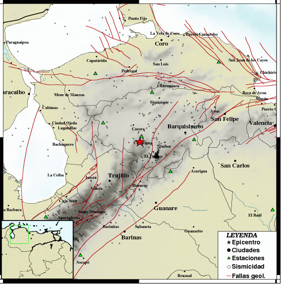 Sismo de magnitud 2.8 se sintió en Lara