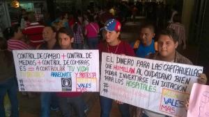 Estudiantes protestaron en Central Madeirense de Barquisimeto contra las cazahuellas