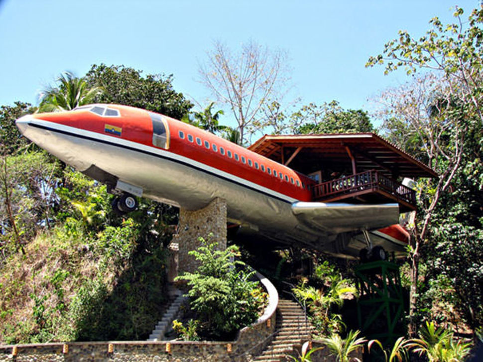 La fachada de este avión se convirtió en una espectacular casa de ensueño