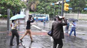 Pronostican lluvias débiles y dispersas este martes en todo el país