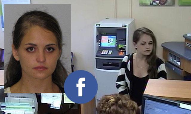 Por Facebook esta mujer fue identificada como una experta ladrona de bancos