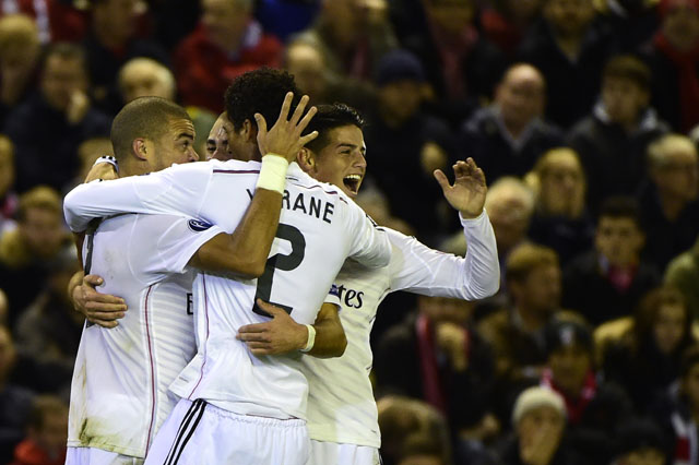 En imágenes la goleada histórica del Real Madrid en Anfield