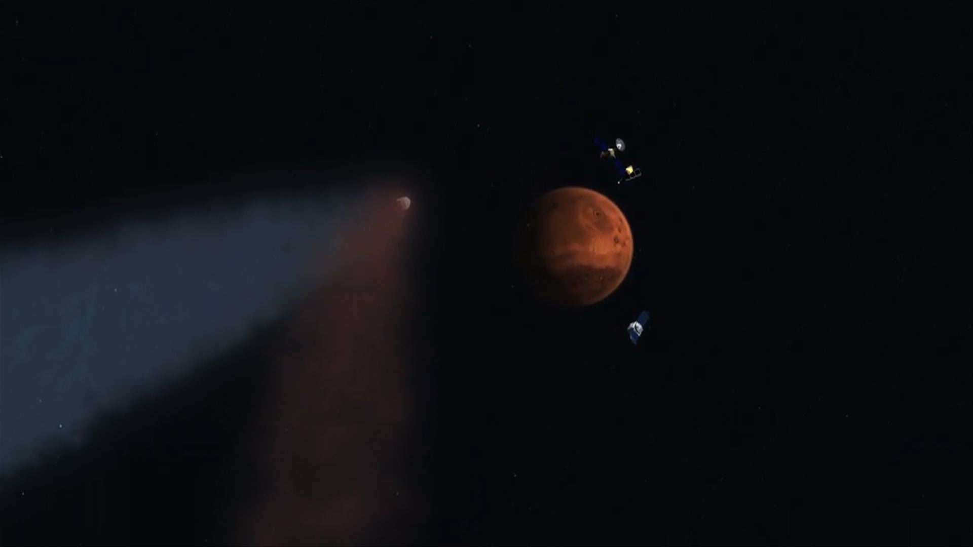 Un veloz cometa rozará Marte el domingo (Video)