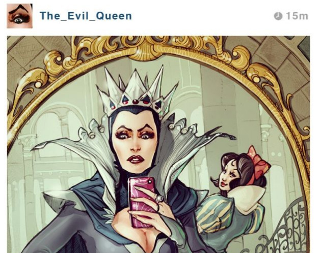 Así sería el Instagram de los personajes de Disney (Fotos)