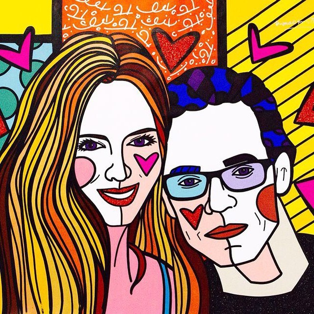 Fascinante regalos del artista Romero Britto a Marc Anthony y Shannon de Lima