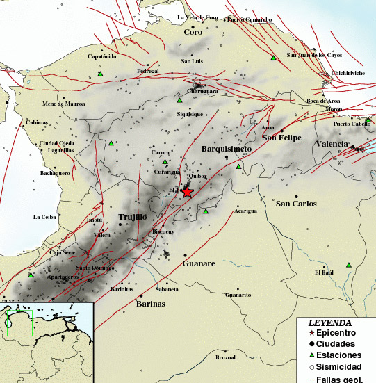 Sismo de 3,1 sacudió a la población de El Tocuyo