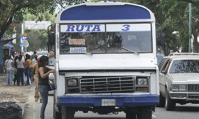 Unidades de transporte afectadas por falta de gasoil