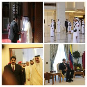 Maduro se reúne en Doha con el Emir de Qatar