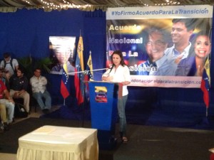 María Corina Machado llama a recolección de firmas para Acuerdo de Transición