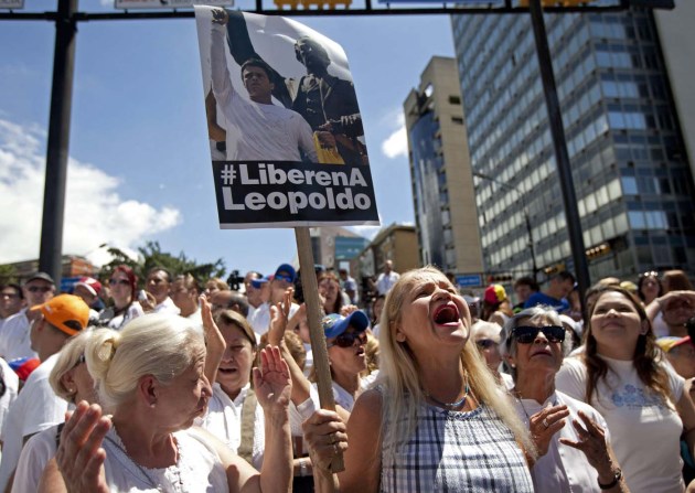 VENEZUELA-LEOPOLDO LOPEZ PROTESTA