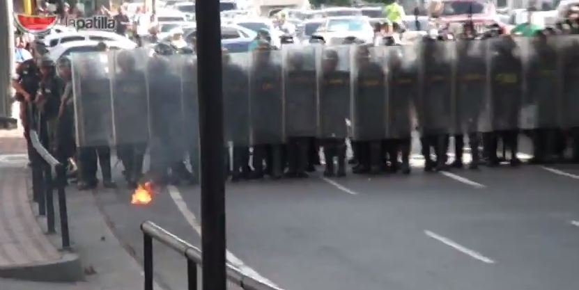 En VIDEO: La escaramuza de este 18 de febrero en Chacao