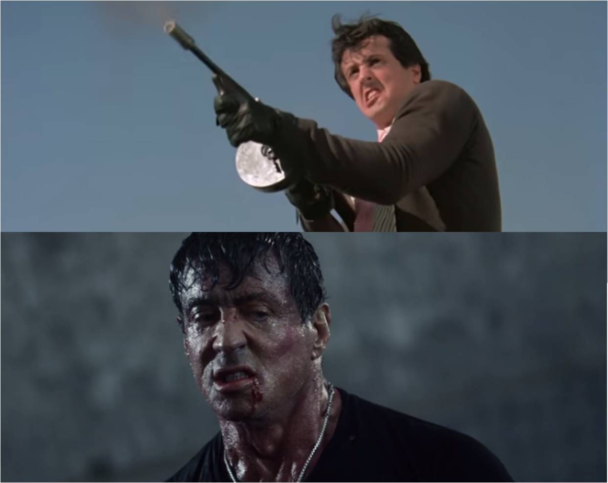 Los 539 asesinatos de Sylvester Stallone en toda su carrera cinematográfica (Video)